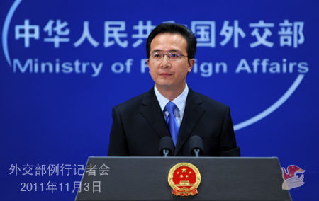 外交部發(fā)言人洪磊(圖片來源:外交部網(wǎng)站) 外交部發(fā)言人洪磊(圖片來源:外交部網(wǎng)站)