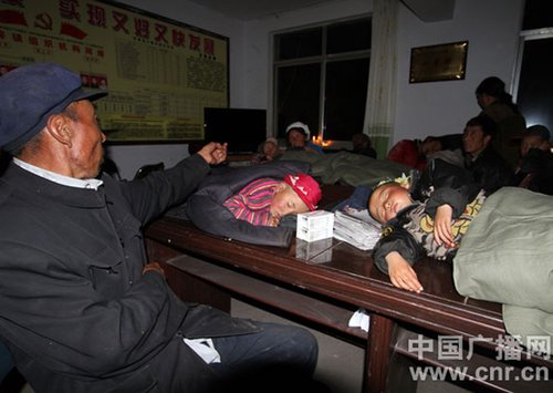 受災(zāi)群眾被安置