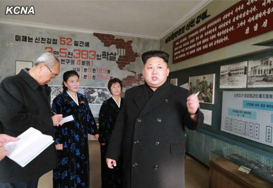 金正恩視察反美博物館 抨擊美國侵略者是食人族